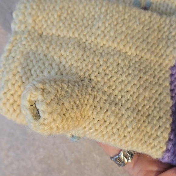 NWT Trimdin Hand-Knit Artisan Multi-Colored Floral Fingerless Gloves - Picture 5 of 7